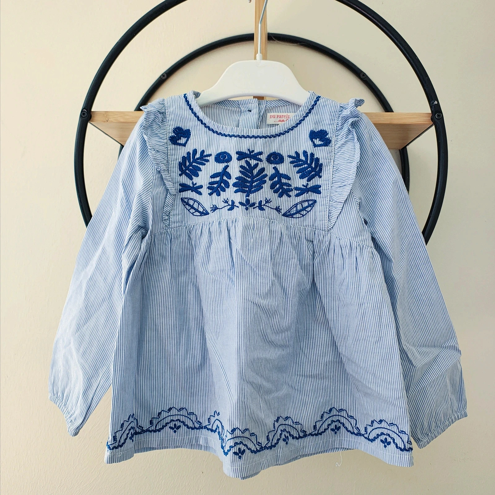 4 ans blouse brodée dpam du pareil au même